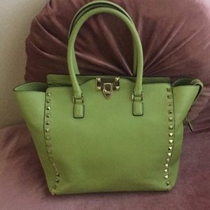 Authentic studs pistachio green Valentino bag